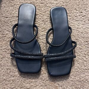 Elegant Black Strappy Sandals